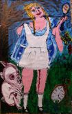 The day Alice crossed the miror / Acrylic / 70 x 100 cm